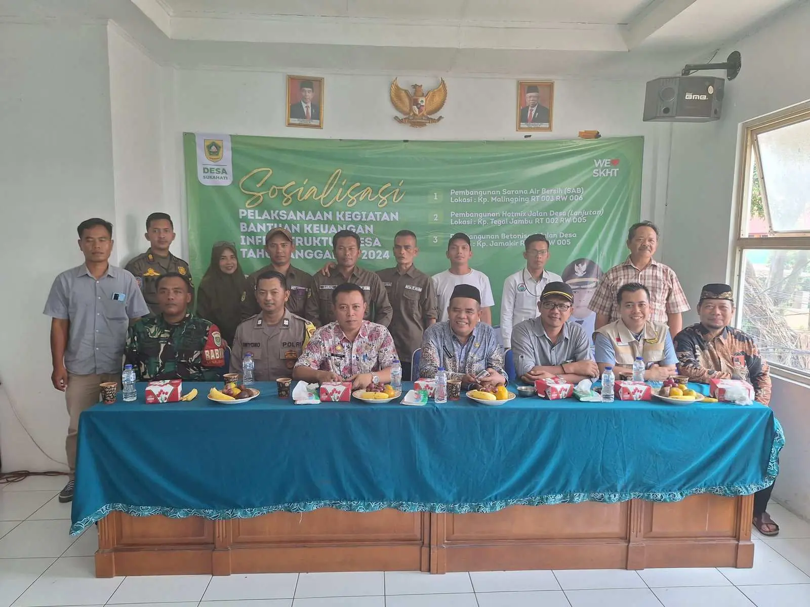 Gelar Sosialisasi Bankeu, Kades Sukahati Sampaikan Program Kerja Pembangunan Infrastruktur Tahun 2024