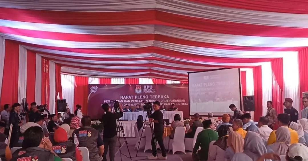 Anggota DPR Zulkifli Anwar Hadiri Pengundian Nomor Urut Paslon Bupati Pesawaran, KPU : Itu Hal Yang Wajar