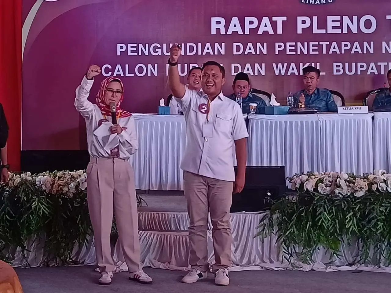 Ciptakan Pilkada Aman, Calon Bupati Pesawaran Nanda-Antonius Gelar Kampanye Damai 