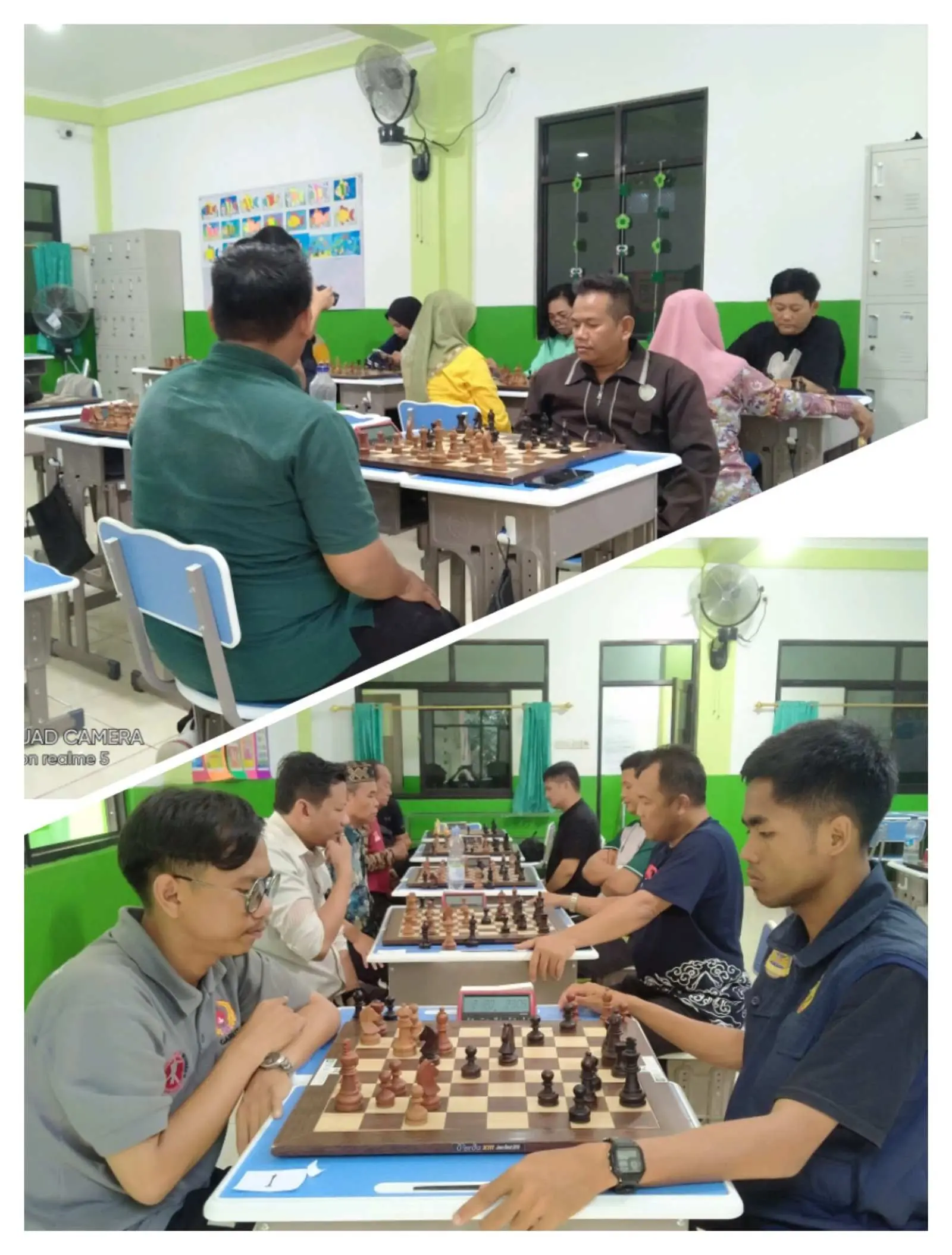 Rion Hendrianto ,Sri Ratna Syaidah Juara Lomba Catur PGRI Cibinong 