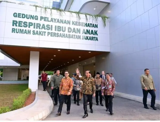 Gedung Respirasi Kesehatan Ibu dan Anak RS Persahabatan Diresmikan Presiden Jokowi