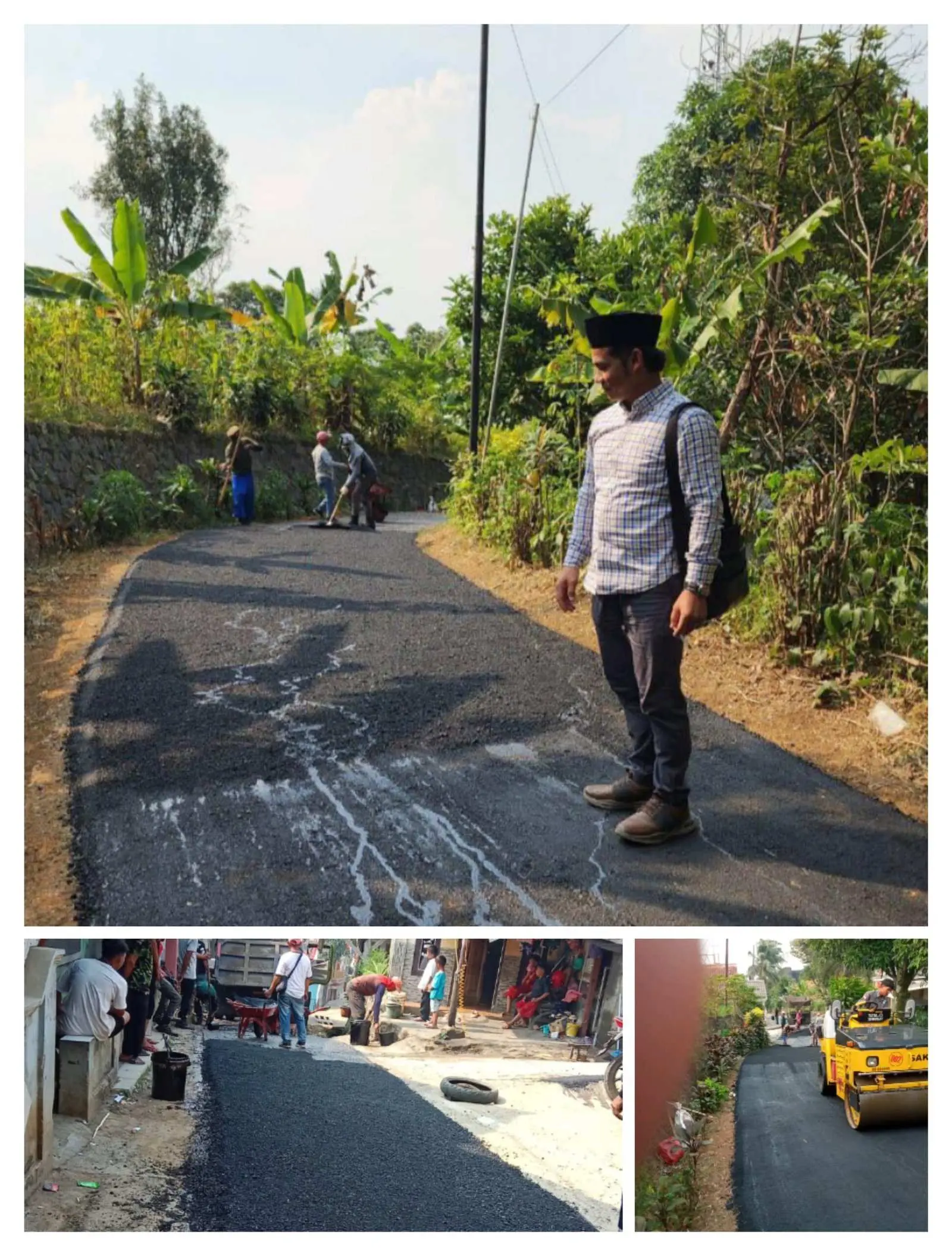 Kades Hambalang Wawang Sudarwan Manfaatkan Bankeu Untuk Bangun Jalan Desa