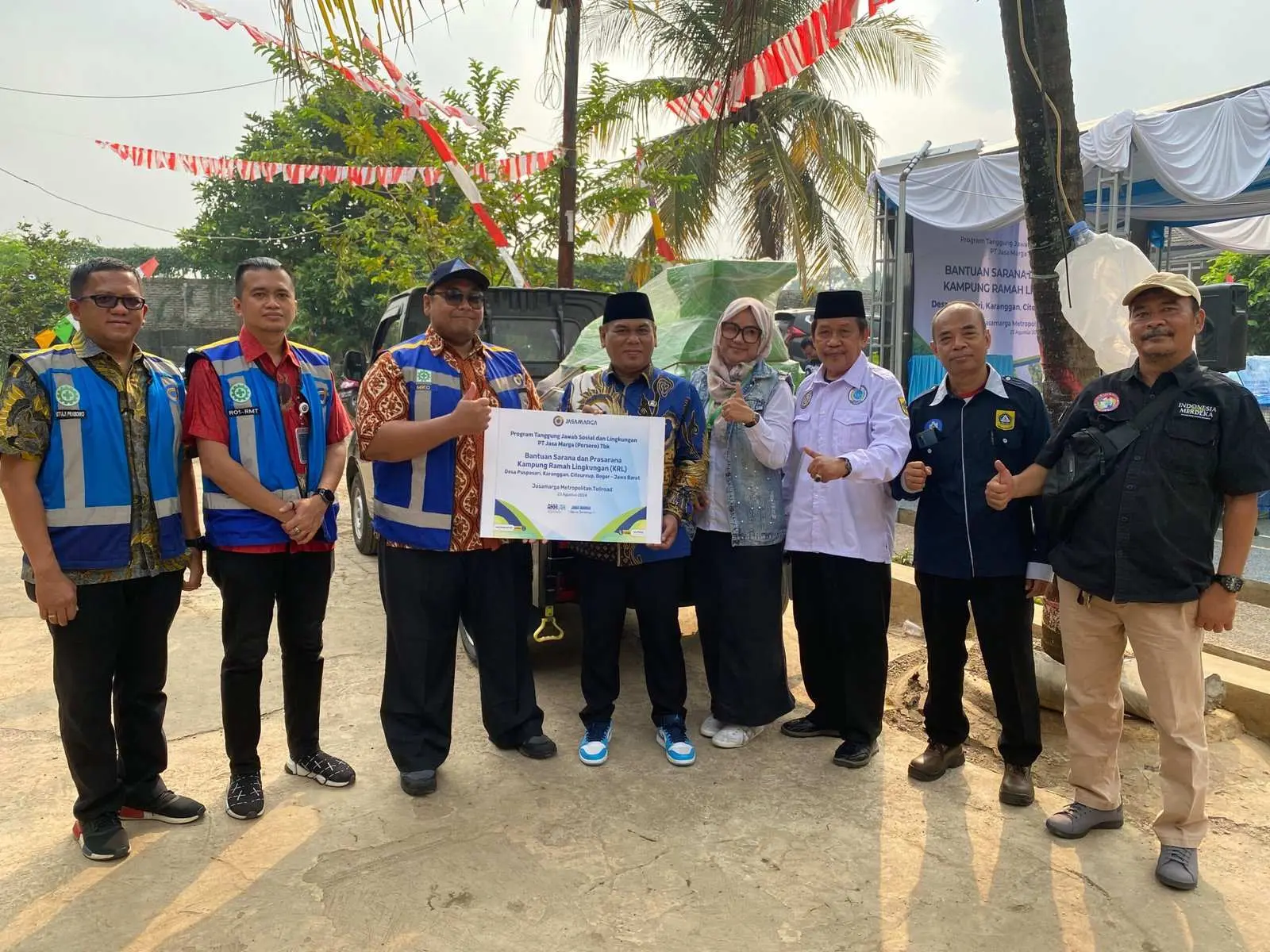 Kades Puspasari Nurdin Kurnia Apresiasi PT Jasa Marga Atas Bantuan Sarana Prasarana untuk KRL