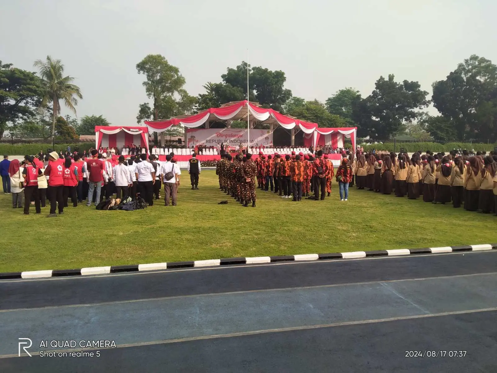 Upacara Peringatan HUT RI Ke 79 Tingkat Kecamatan Cibinong 