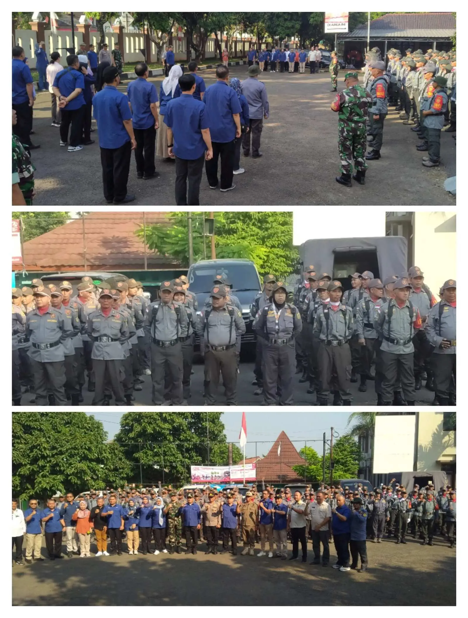 Lomba Peraturan Baris Berbaris Linmas Tingkat Kecamatan Cibinong 