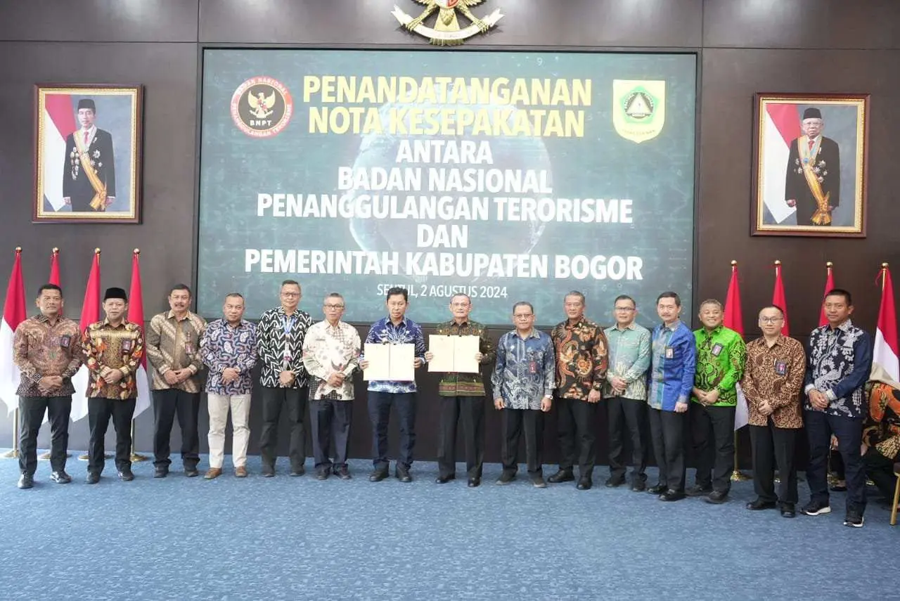 Tandatangani Kesepakatan Bersama Untuk Cegah Tindak Pidana Terorisme