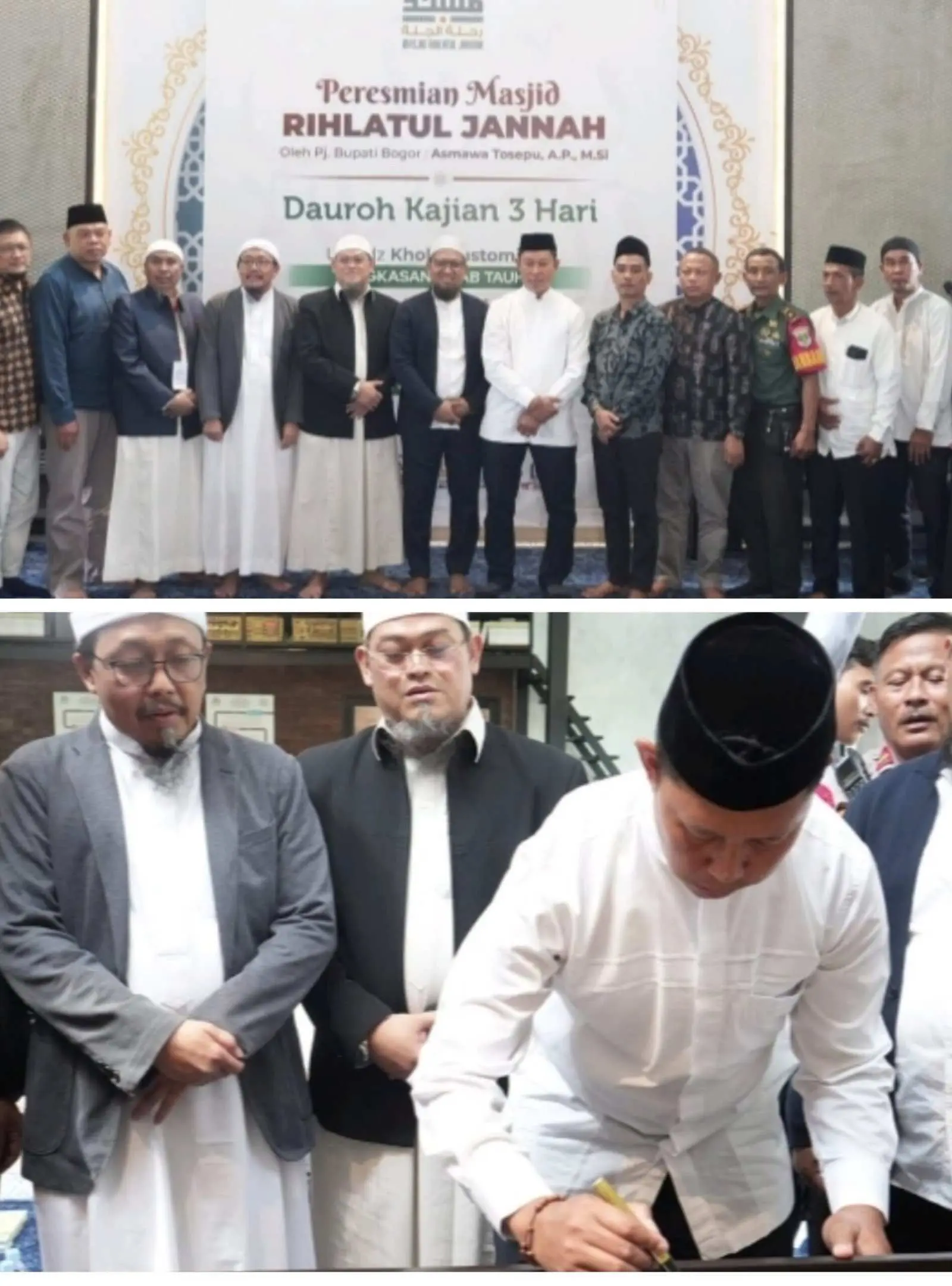 Resmikan Masjid Rihatul Jannah Ini Pesan Asmawa Tosepu 