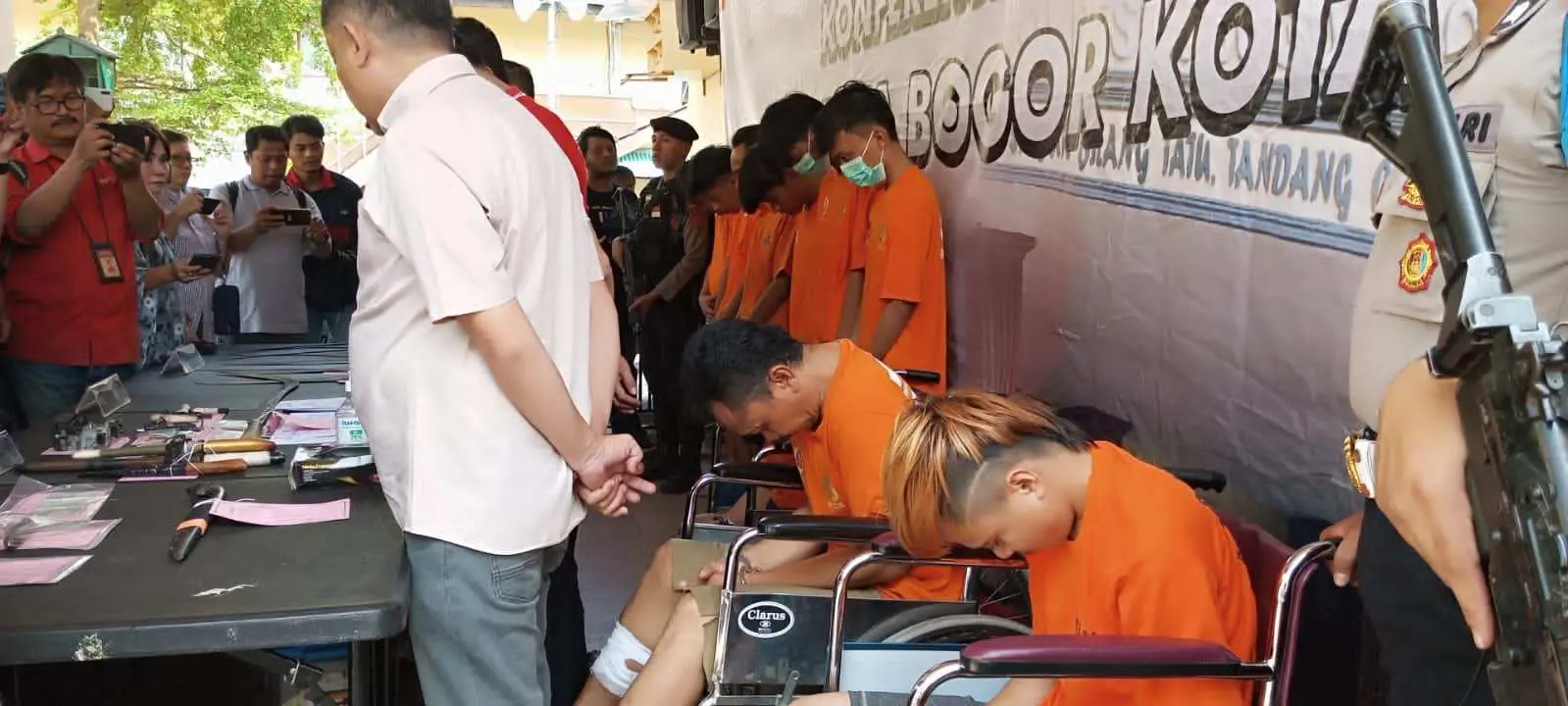 Tim Kujang Amankan Sejumlah Orang Terduga Anggota Geng Motor 