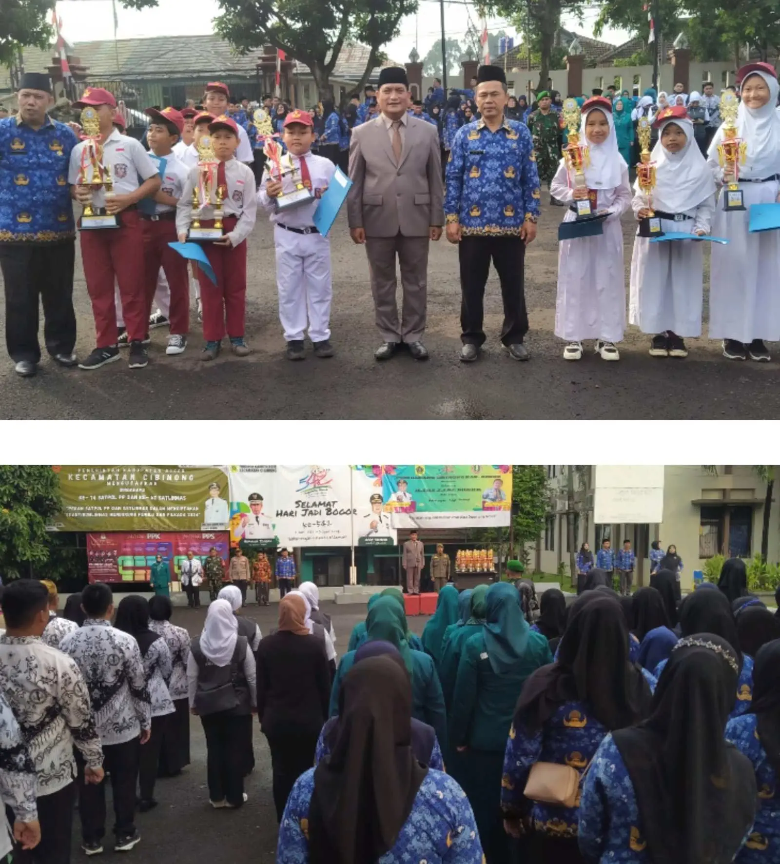 Acep Sajidin Pimpin Upacara Hari Jadi Bogor Ke 542 Tingkat Kecamatan Cibinong 