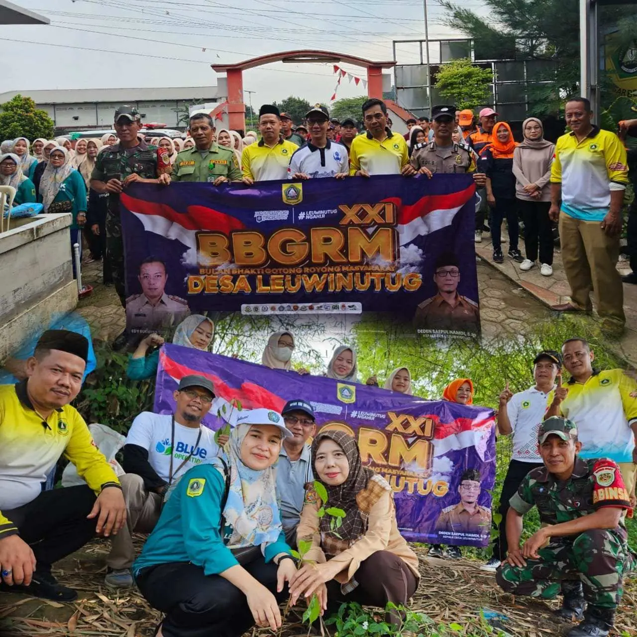 Bulan Bhakti Gotong Royong Masyarakat, Desa Leuwinutug Laksanakan Bermacam Kegiatan