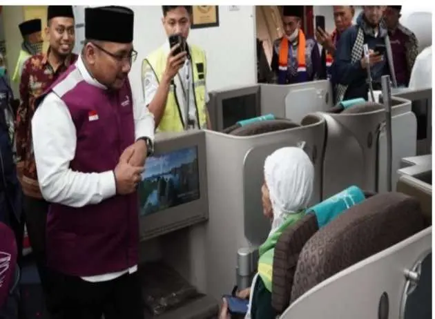 Keberangkatan Kloter Pertama Jemaah Haji 1445 Hijriah Dilepas Oleh Menteri Agama