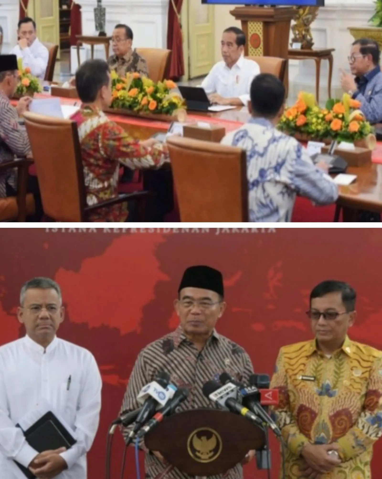 Presiden Pimpin Rapat Penanganan Pengungsi Erupsi Gunung Ruang