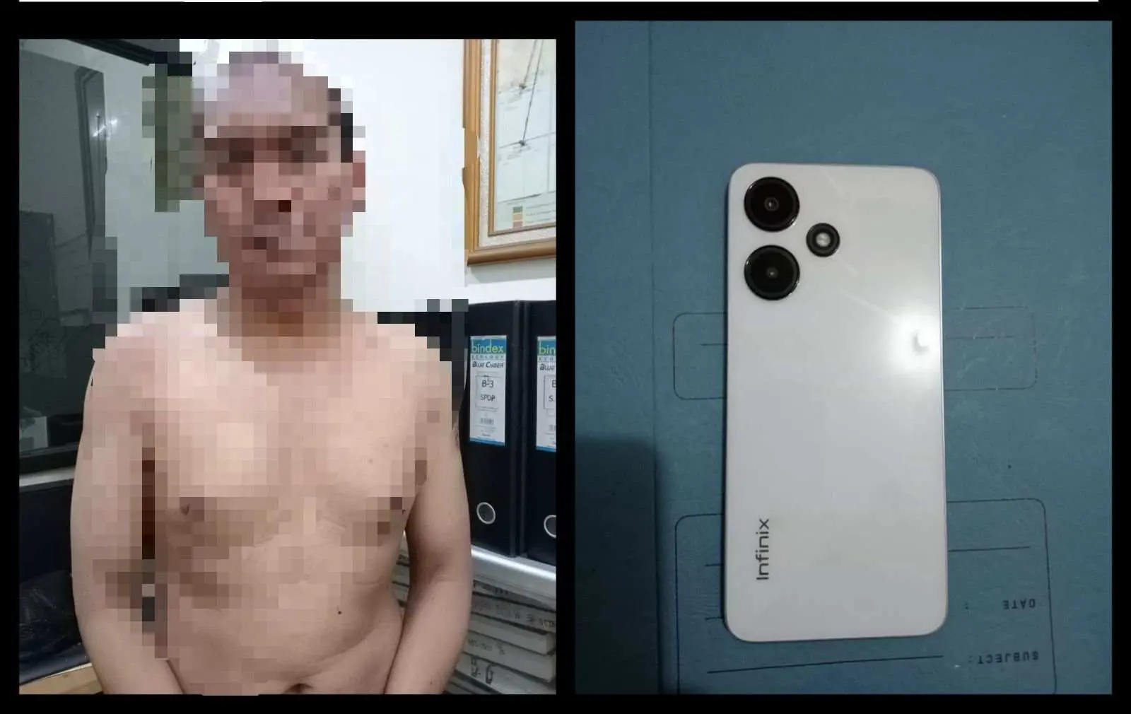 Curi Handphone Seorang Lelaki Paruh  Baya Di Cokok Polisi 