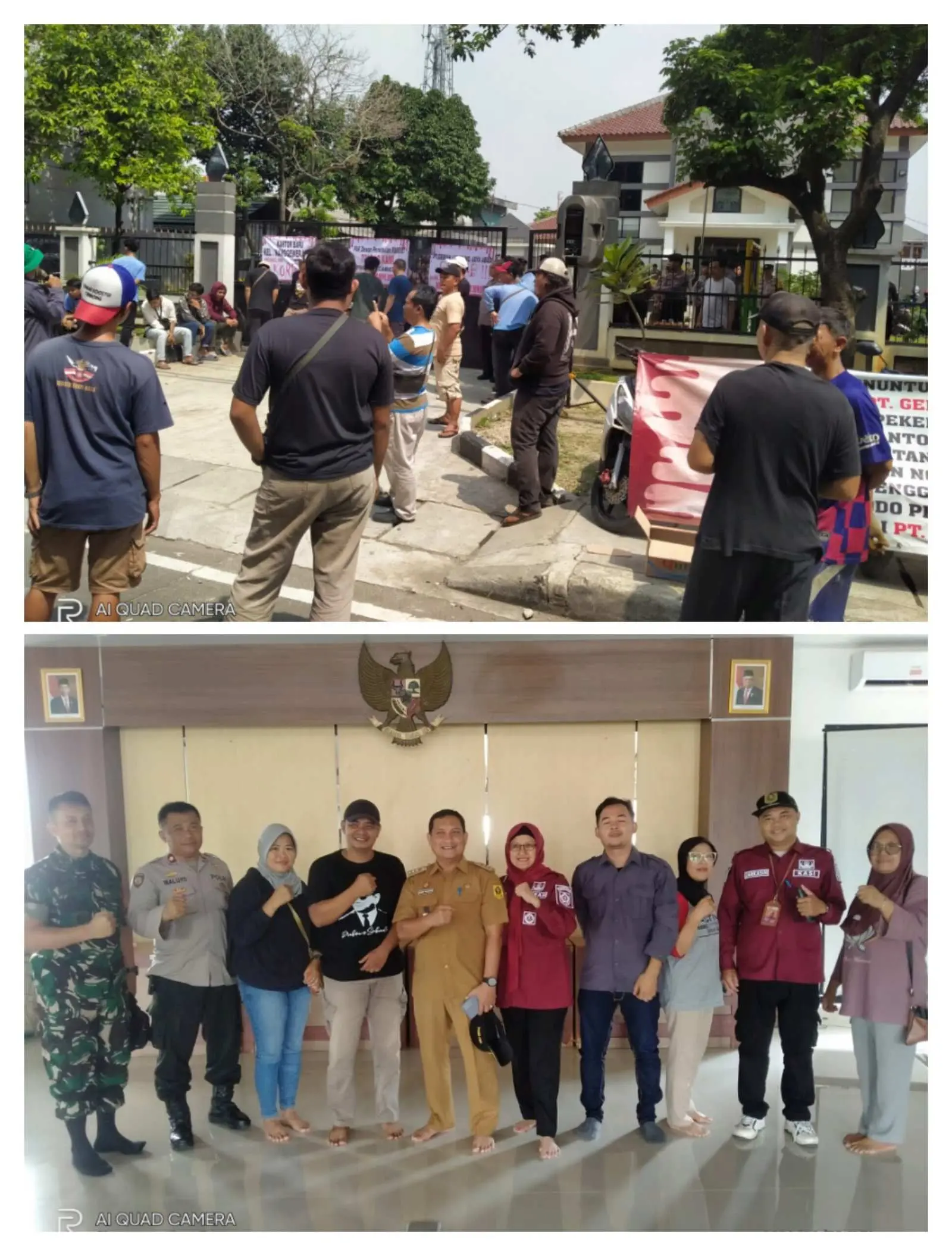 Pemuda Peduli Lingkungan Geruduk Kantor Kelurahan Nanggewer Mekar.