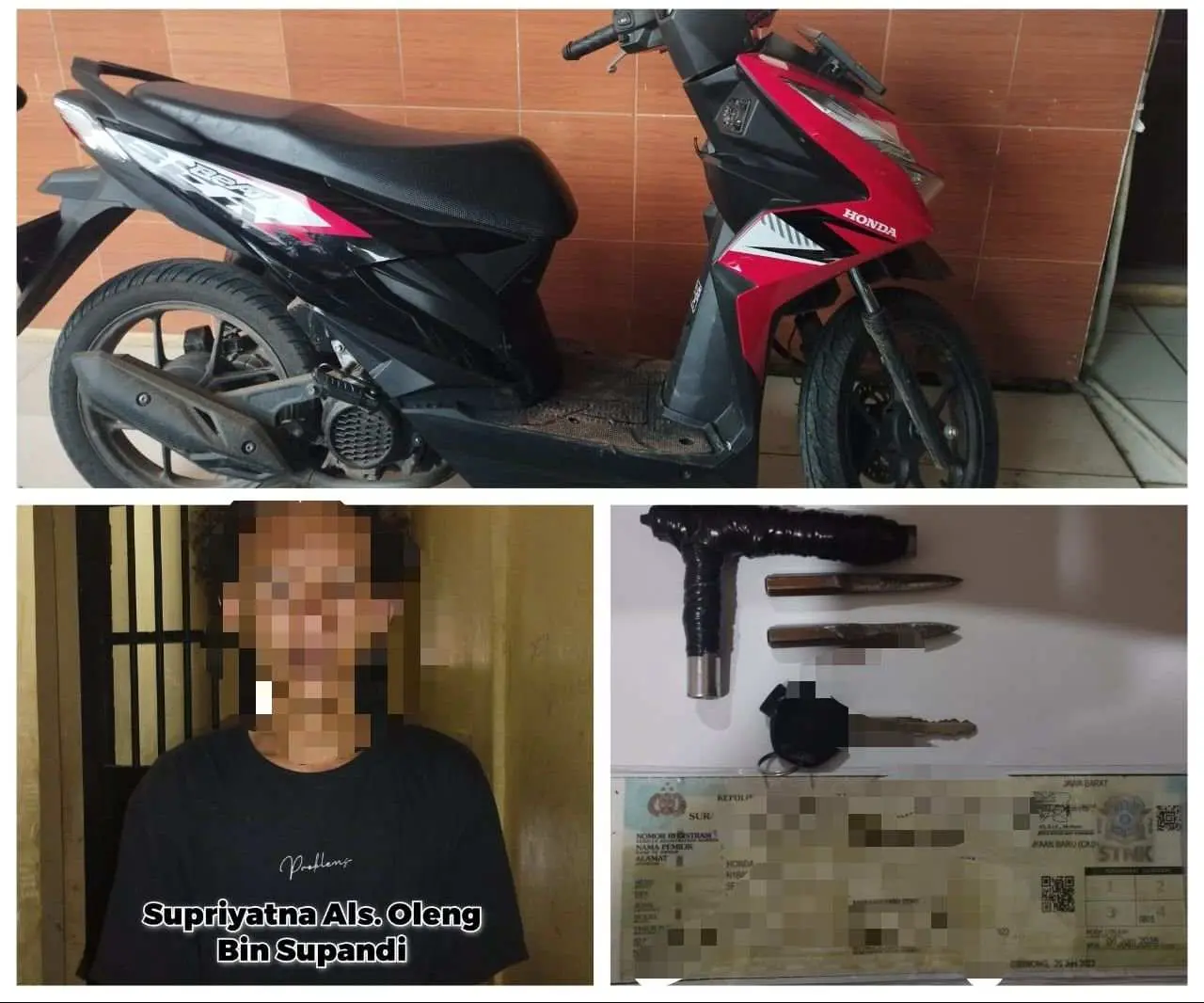 Sempat Kabur, Pelaku Curanmor Ini Akhirnya Ditangkap Polisi