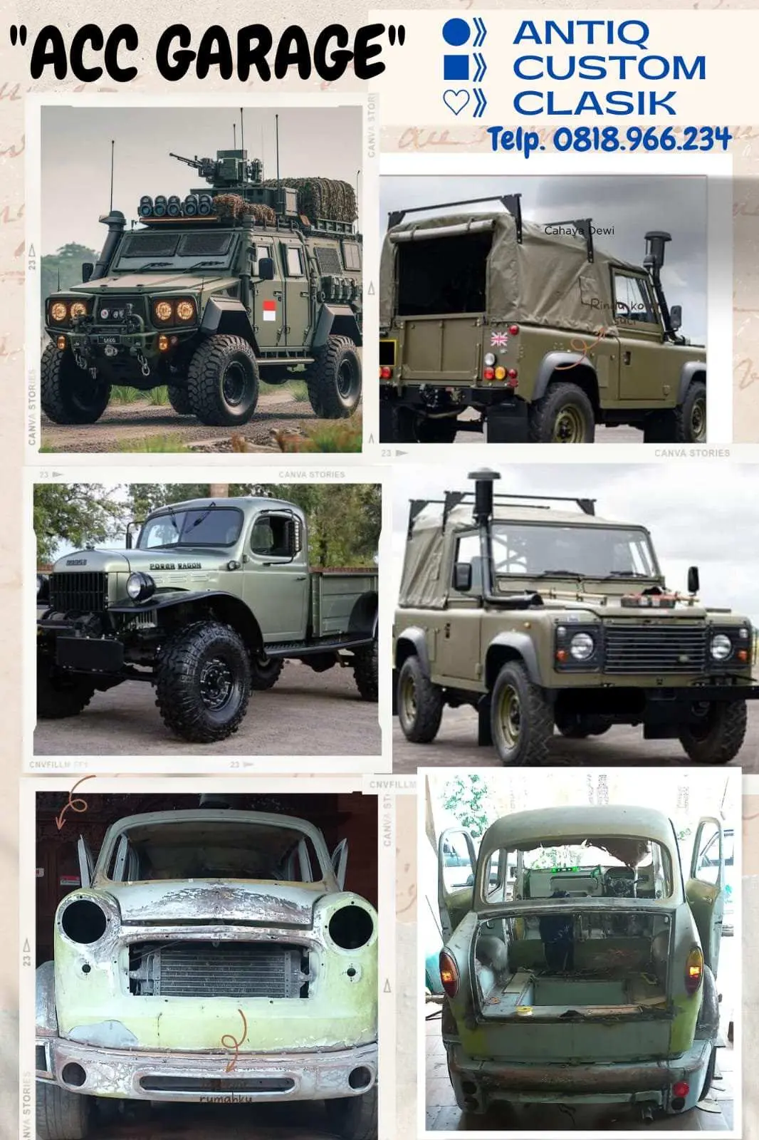 Hadir di Cibinong, ACC Garage Tempat Modifikasi Mobil Antik dan Klasik