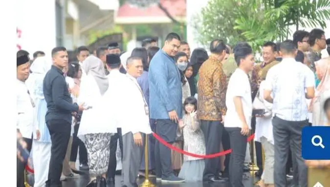 Menteri Pemuda dan Olahraga Republik Indonesia Dito Ariotedjo Hadiri open house Presiden Joko Widodo 
