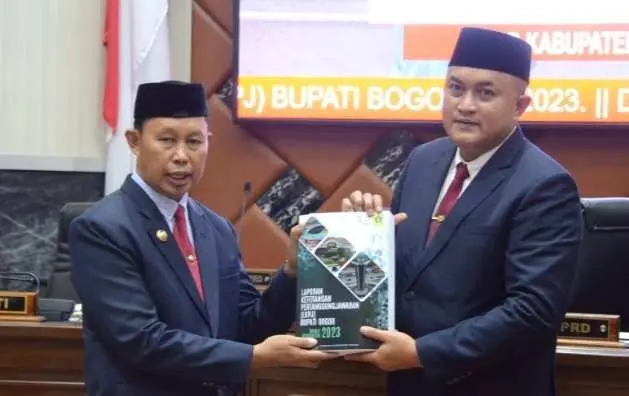 Rapat Paripurna  DPRD Kabupaten Bogor Penyampaian  LKPj Bupati  Tahun  Anggaran  2023
