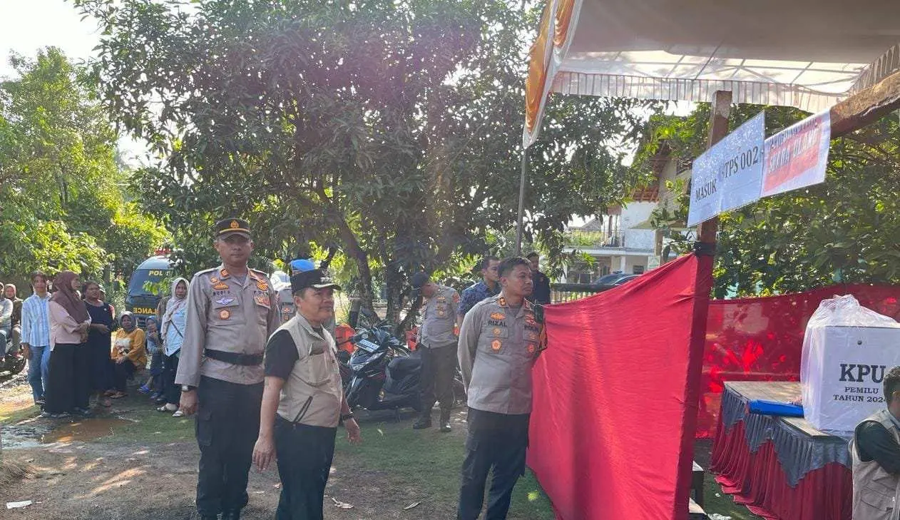 Pastikan Pemungutan Suara Ulang Kondusif Polres Lamtim Amankan TPS