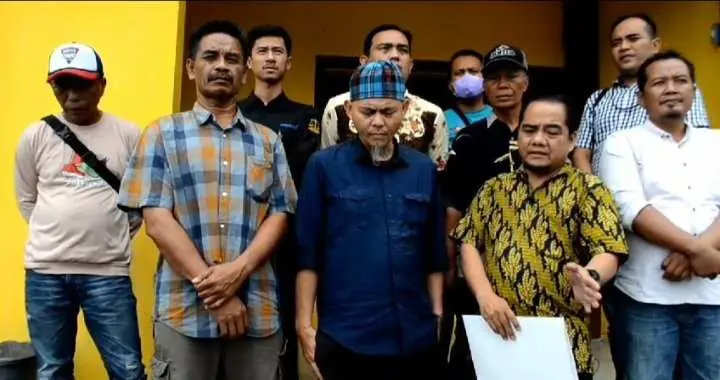 Guna Klarifikasi Lahan PTPN 7 Way Berulu Warga Taman Sari Datangi Polres Pesawaran 
