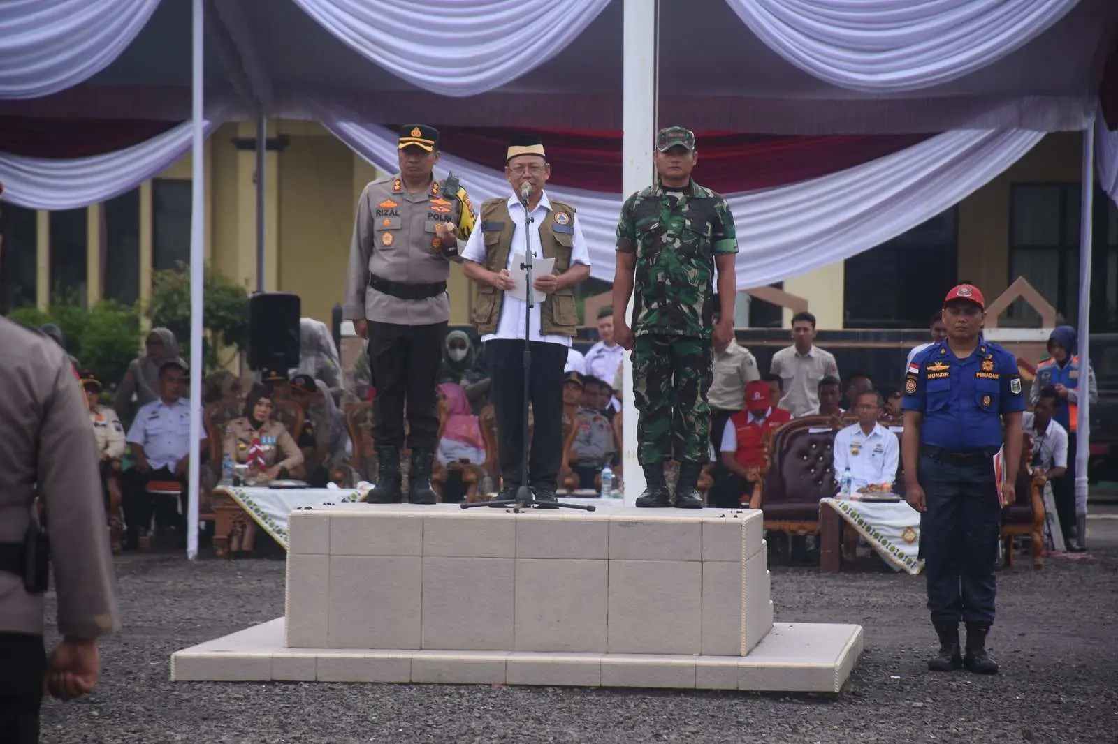Bupati Lampung Timur Jadi Pembina Apel Gabungan Kesiapsiagaan Bencana