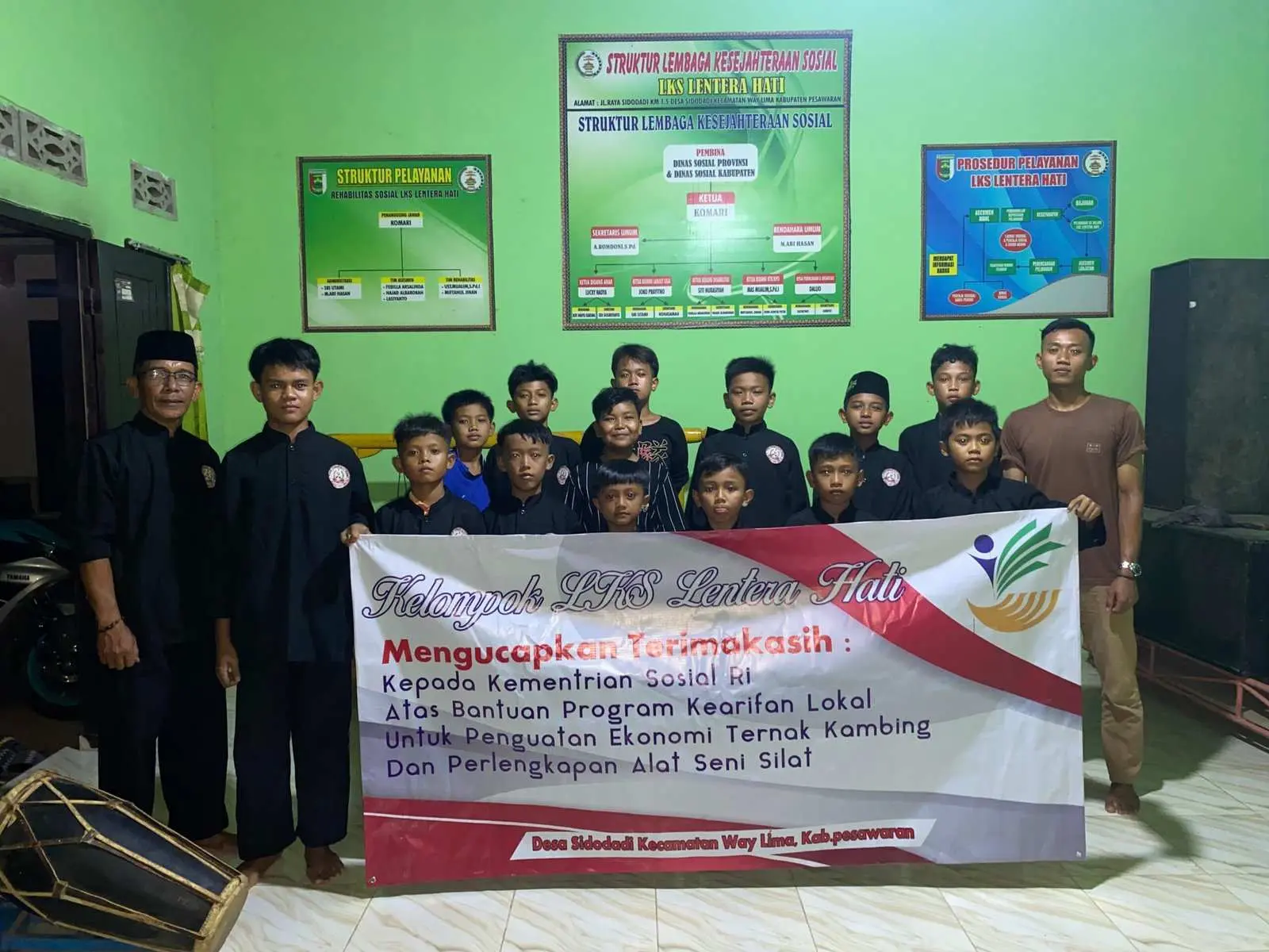 LKS Lentera Hati Terima Bantuan Dari Kemensos RI