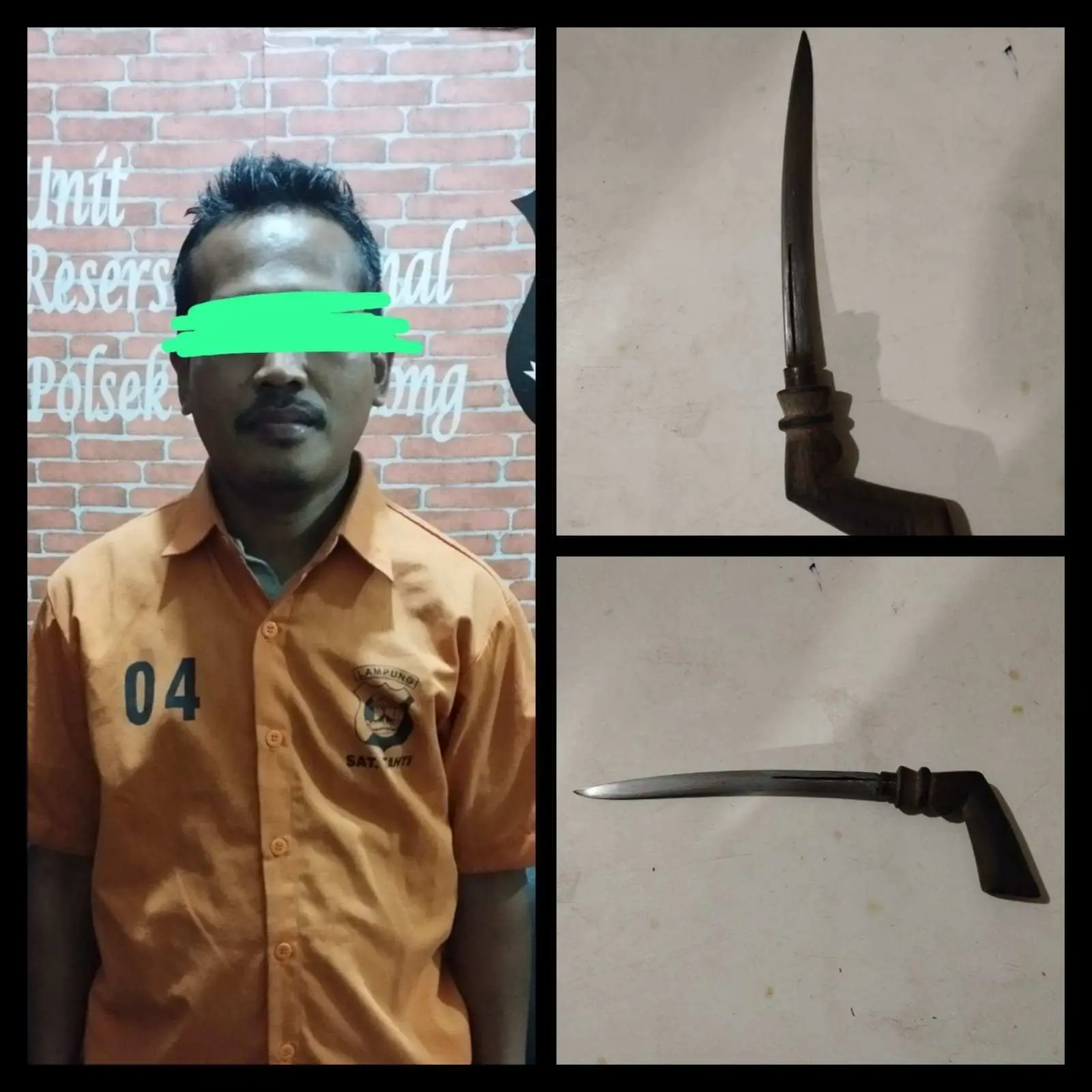 Pelaku Penikaman di Pasar Baru Kedondong Akhirnya Ditangkap Polisi