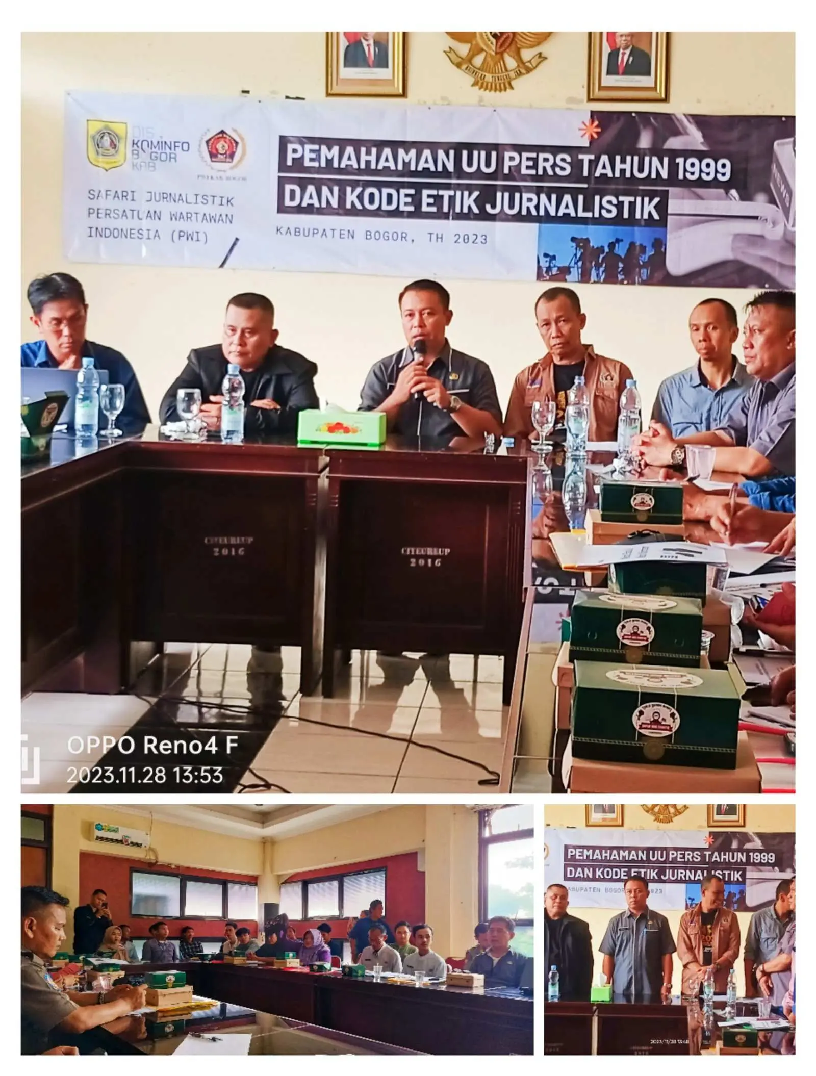 Gandeng Kominfo dan PWI, Pemerintah Kecamatan Citeureup Beri Pemahaman Jurnalistik Kepada Aparatur Desa