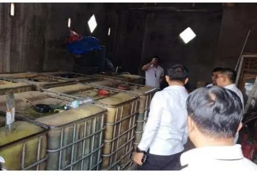 Ditreskrimsus Polda Lampung Gerebek Tempat Penyimpanan dan Pengolahan Minyak Cong di Lampung