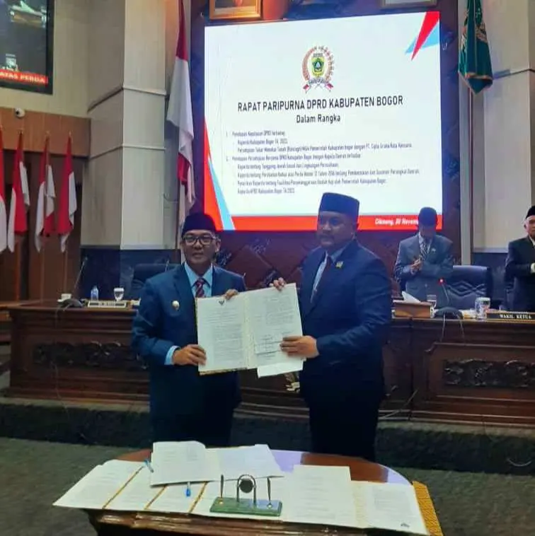 Rapat Paripurna DPRD Kabupaten Bogor Tetapkan Program Pembentukan Peraturan Daerah Tahun 2023