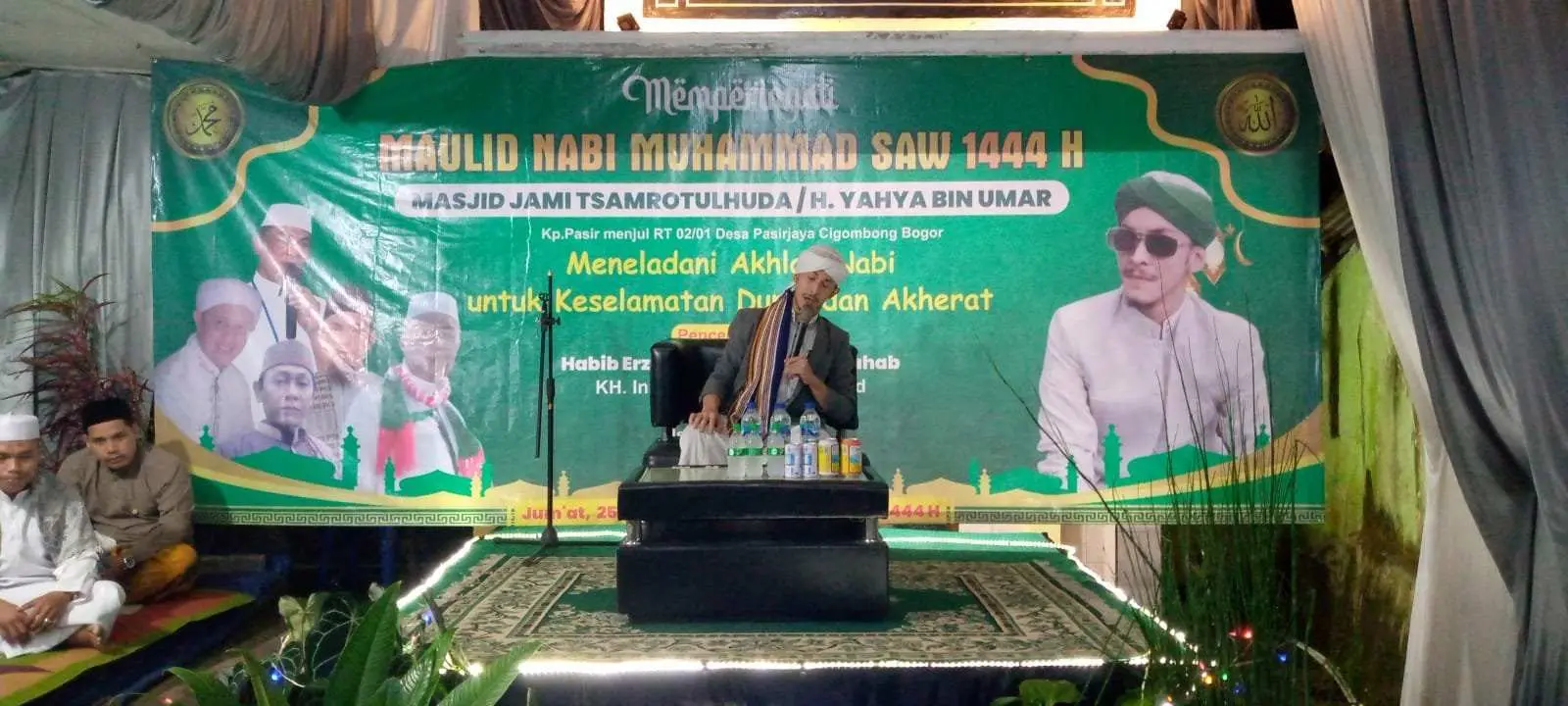 Para Habaib Berkahi Maulid Nabi Besar Muhammad SAW di RW 1 Desa Pasir Jaya