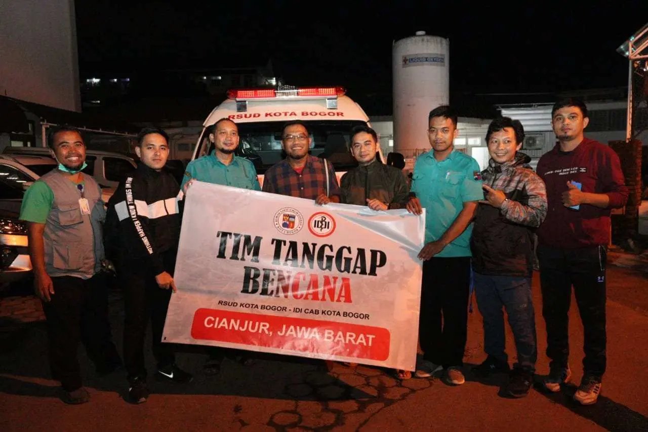 Gempa Bumi Cianjur, Respon Cepat RSUD Kota Bogor Kirim Perlengkapan dan Tenaga Medis