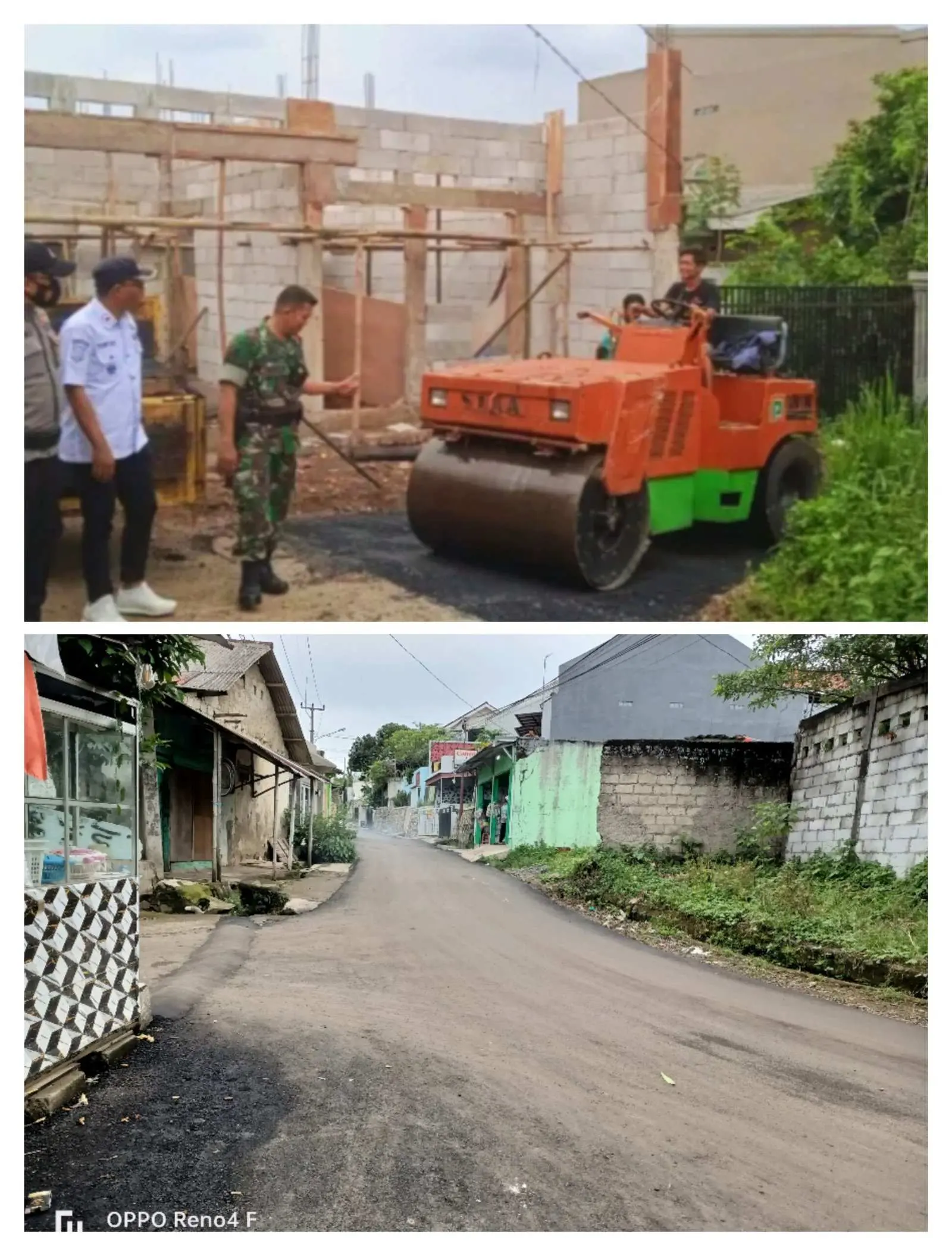 Realisasikan Program Samisade, Pemdes Cilebut Timur Bangun Infrastruktur Jalan Desa