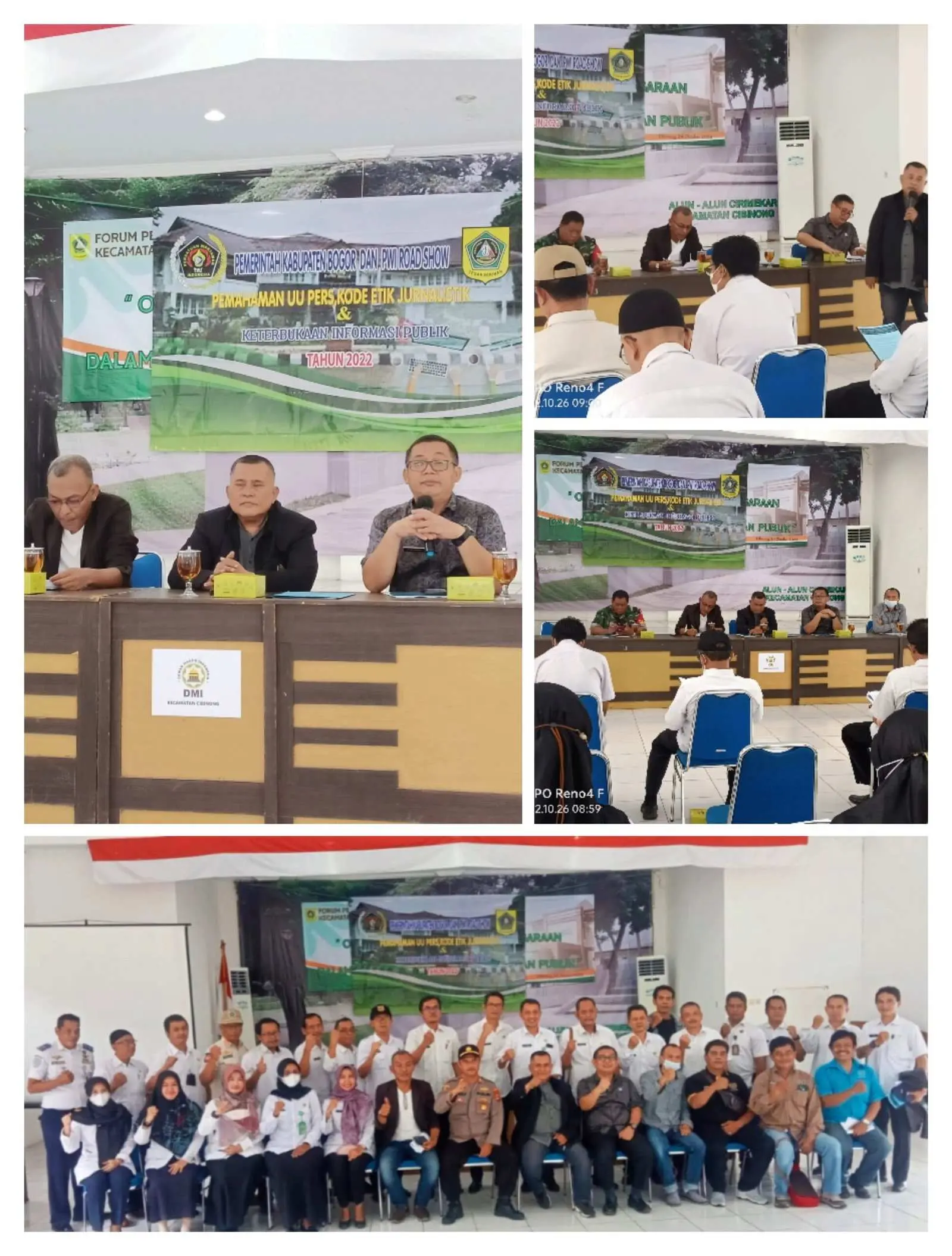 Safari Jurnalistik PWI Kabupaten Bogor di Kecamatan Cibinong Disambut Antusias Peserta