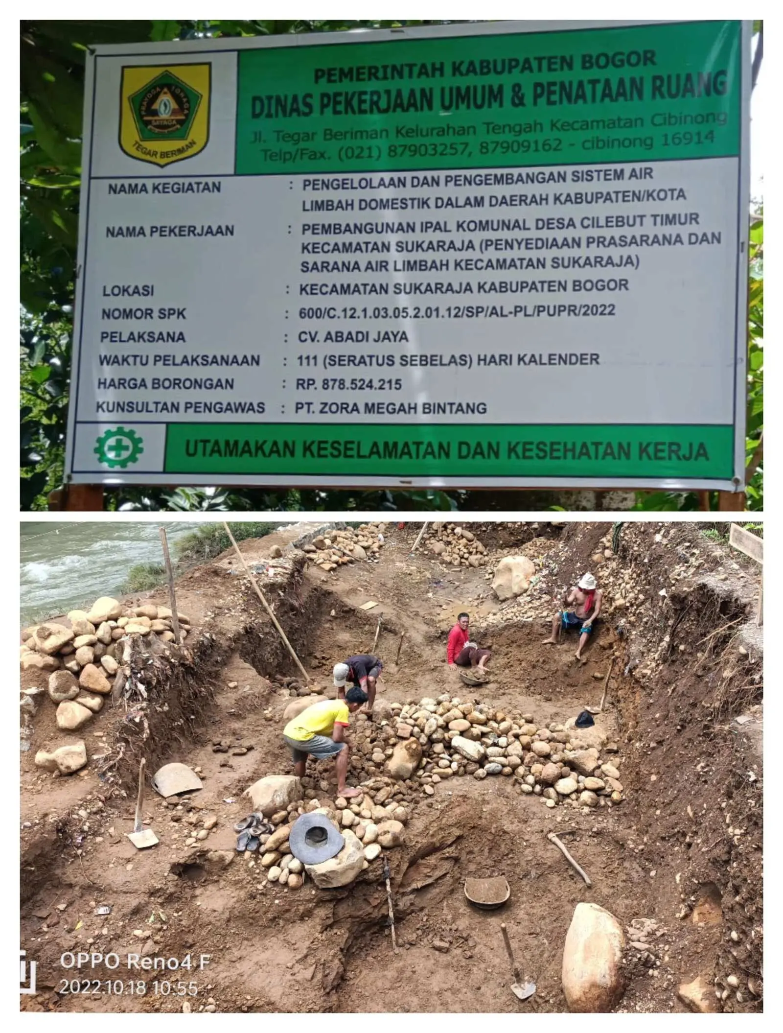 Kades Cilebut Timur Bantah Jika Dirinya Membackup Pekerjaan Pemborong di Wilayahnya