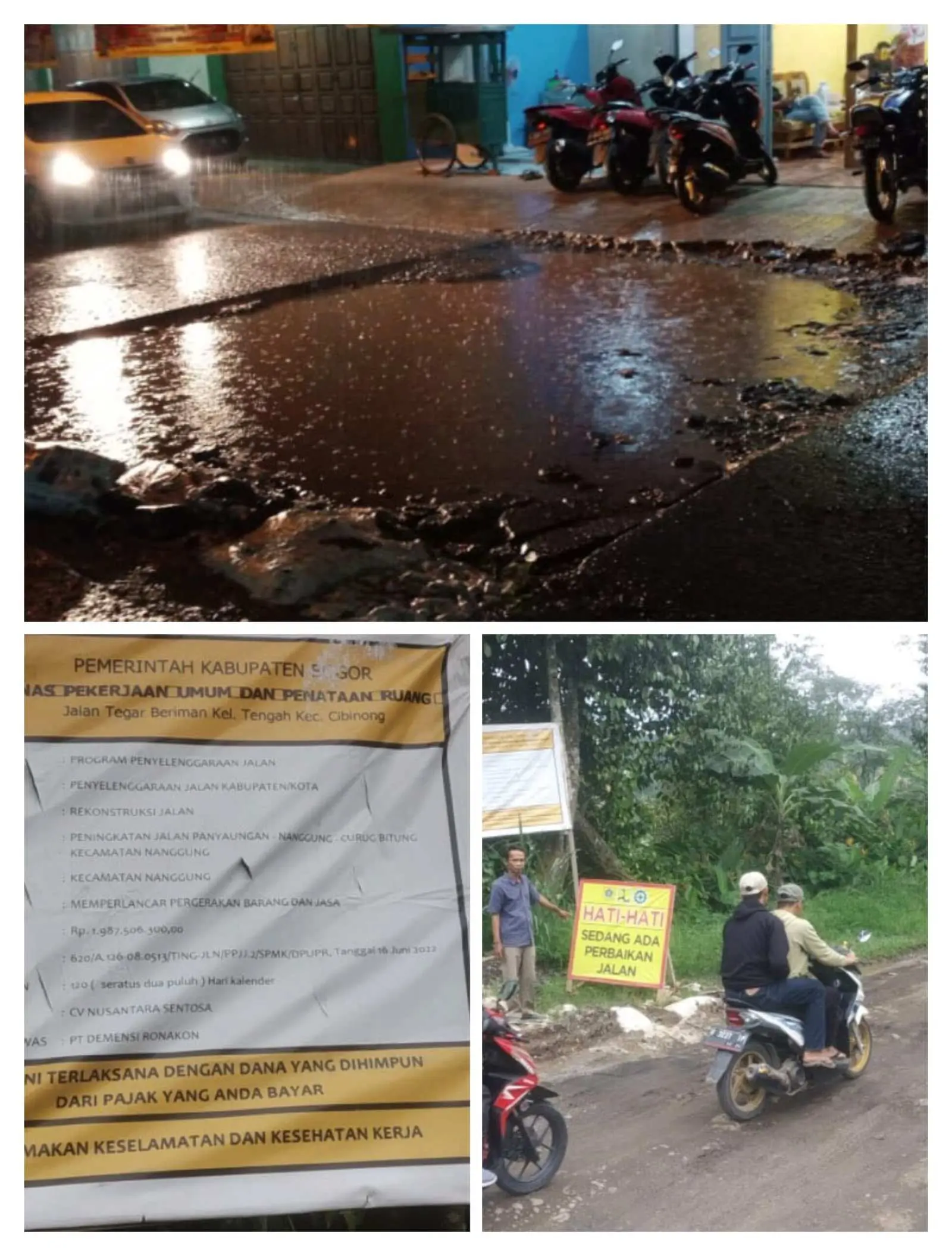 LSM GENPAR Soroti Kerusakan Jalan Raya Panjaungan-Nanggung