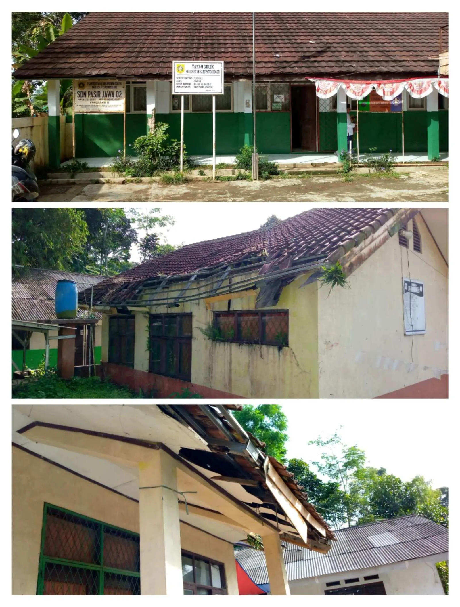 Kondisi SDN Pasir Jawa 2 Ancam Keselamatan Jiwa Siswa dan Guru, Disdik Jangan Tutup Mata