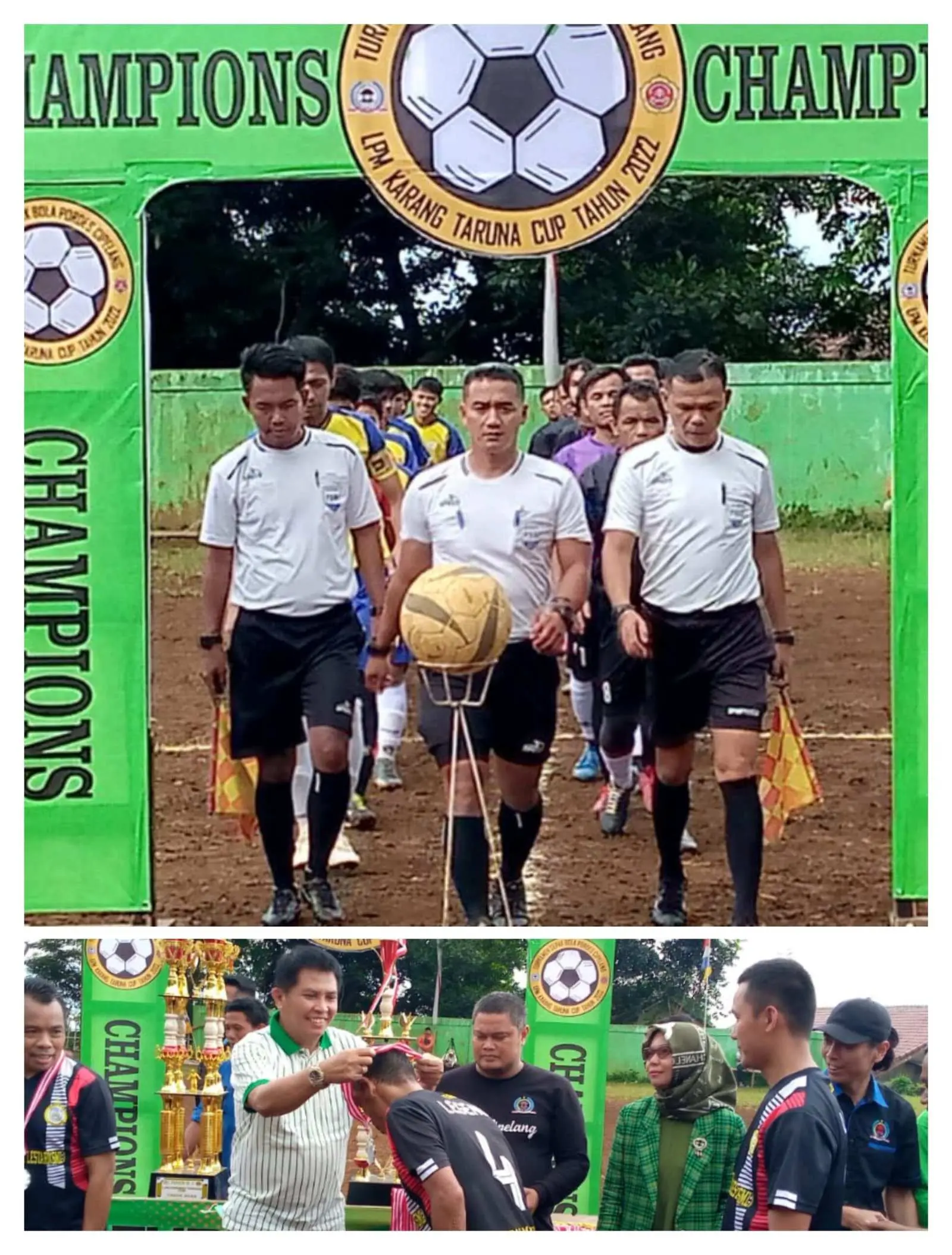 Ketua Komisi 1 DPRD Kabupaten Bogor Hadiri Turnamen Sepak Bola Desa Cipelang