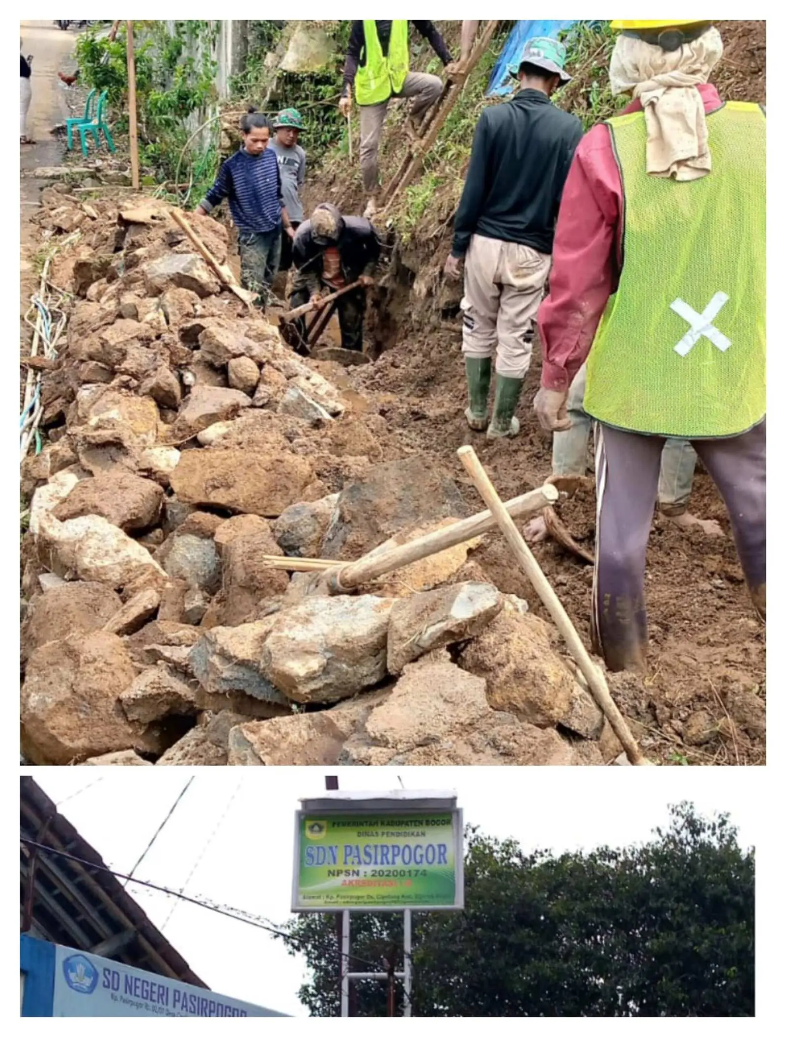 Proyek TPT Gaib Muncul di SDN Pasir Pogor Cijeruk