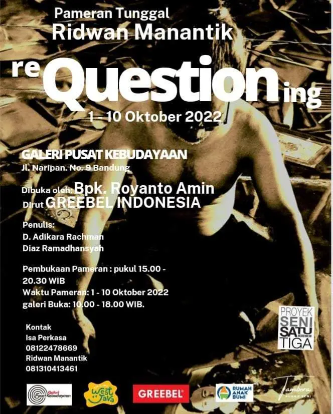 Pameran Tunggal Ridwan Manantik “ReQUESTIONing”