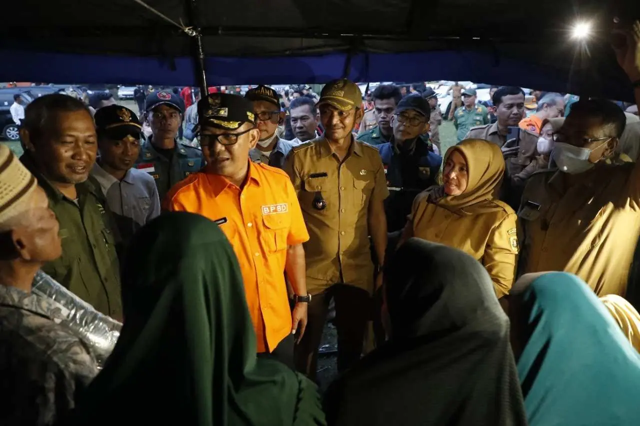 Plt Bupati Bogor Yakinkan Kebutuhan Warga Korban Bencana Pergeseran Tanah di Bojong Koneng Terjamin