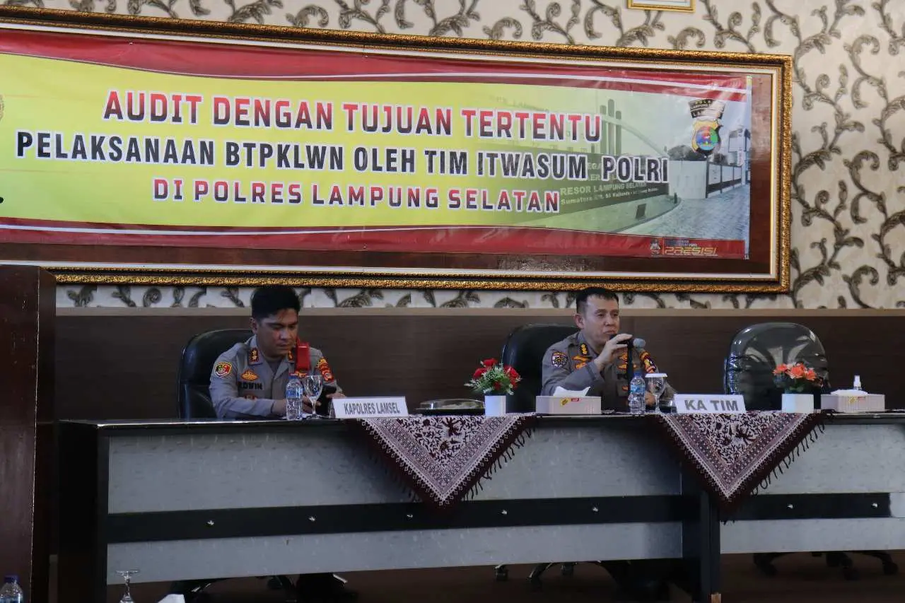 Ada Apa? Itwasum Polri Melakukan Audit Dua Polres di Lampung