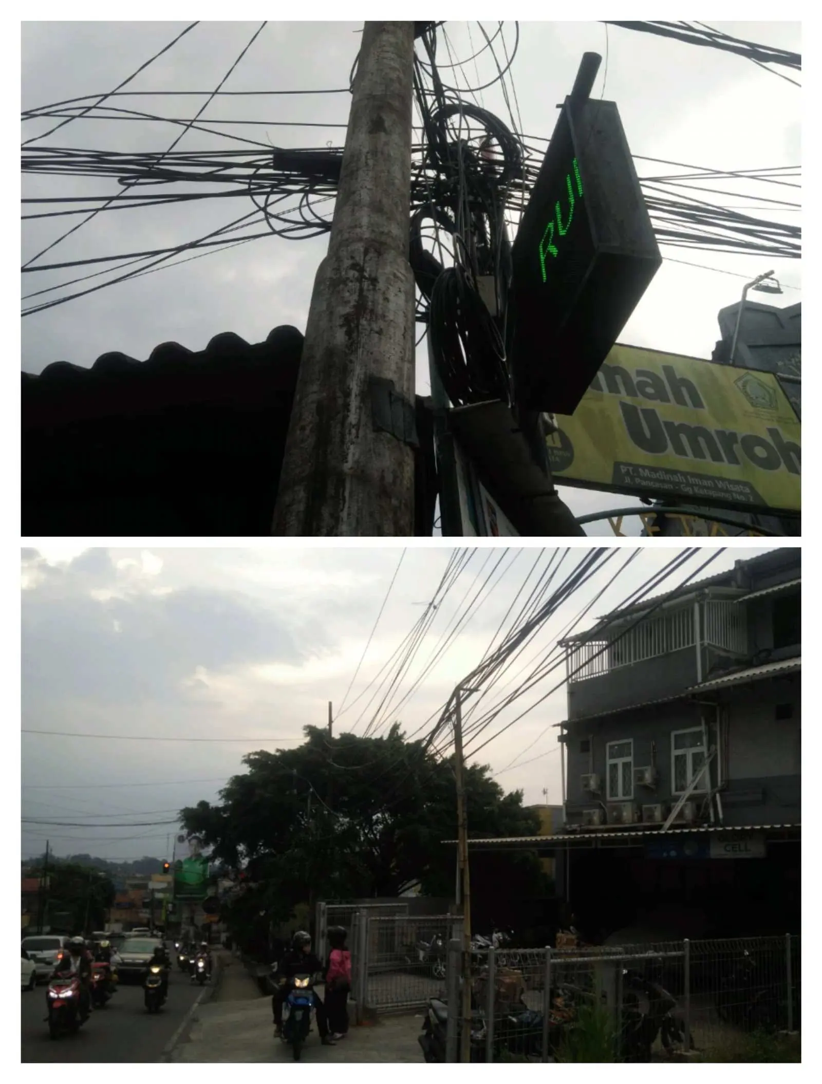 Jaringan Kabel Semrawut Ancam Keselamatan Warga Bogor, Begini Kondisinya