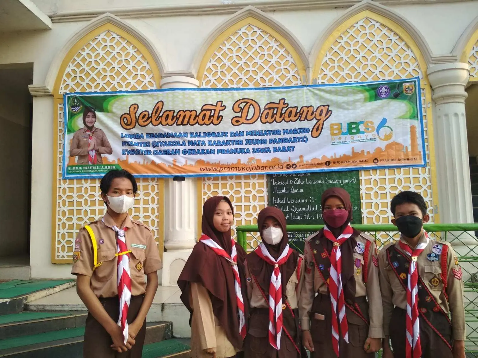 Kota Bogor Lolos Ke Final Pada Lomba Kaligrafi dan Miniatur Masjid Kwarda Pramuka Jawa Barat