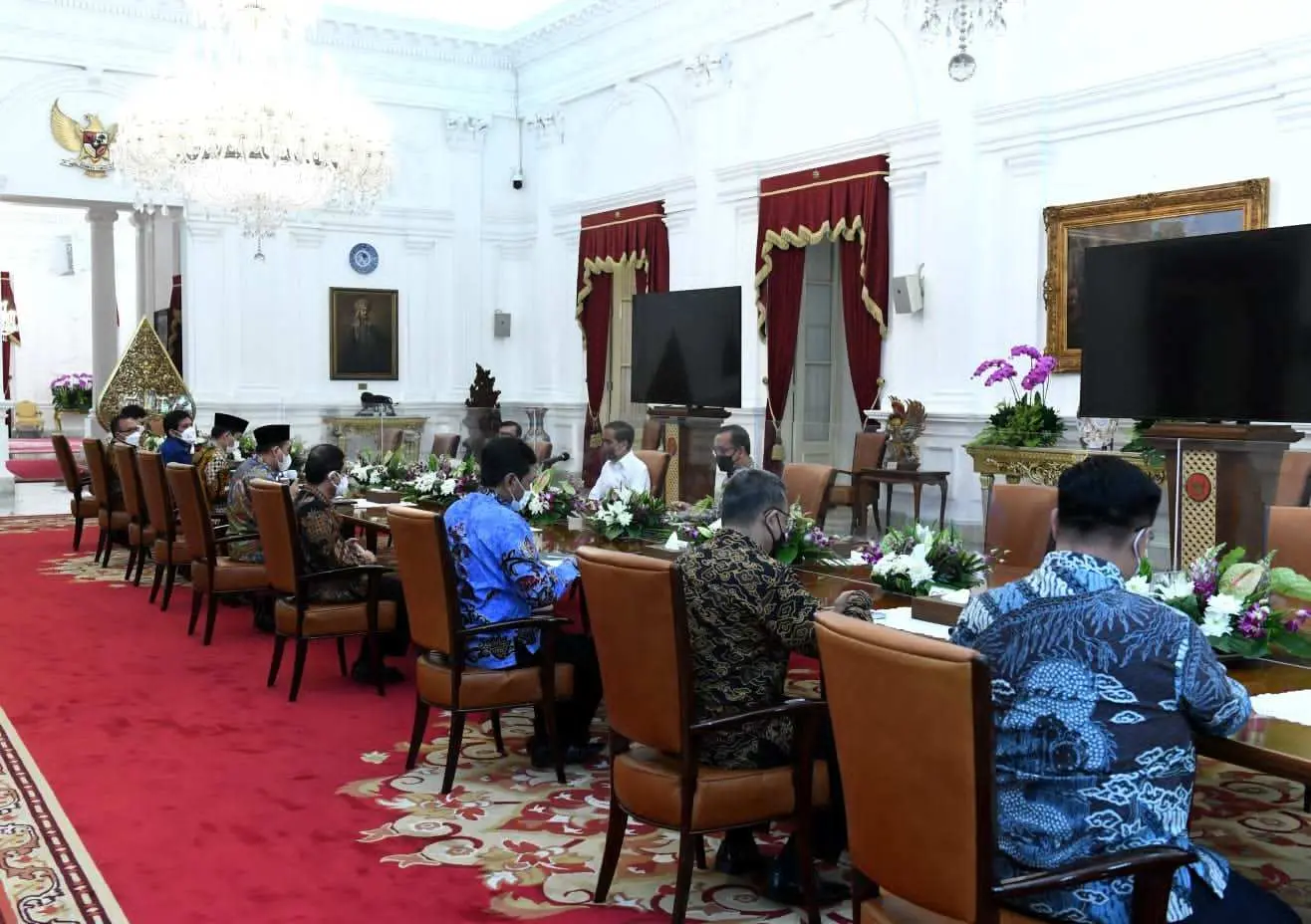 Presiden Jokowi Terima Laporan Tahunan Ombudsman RI di Istana Negara