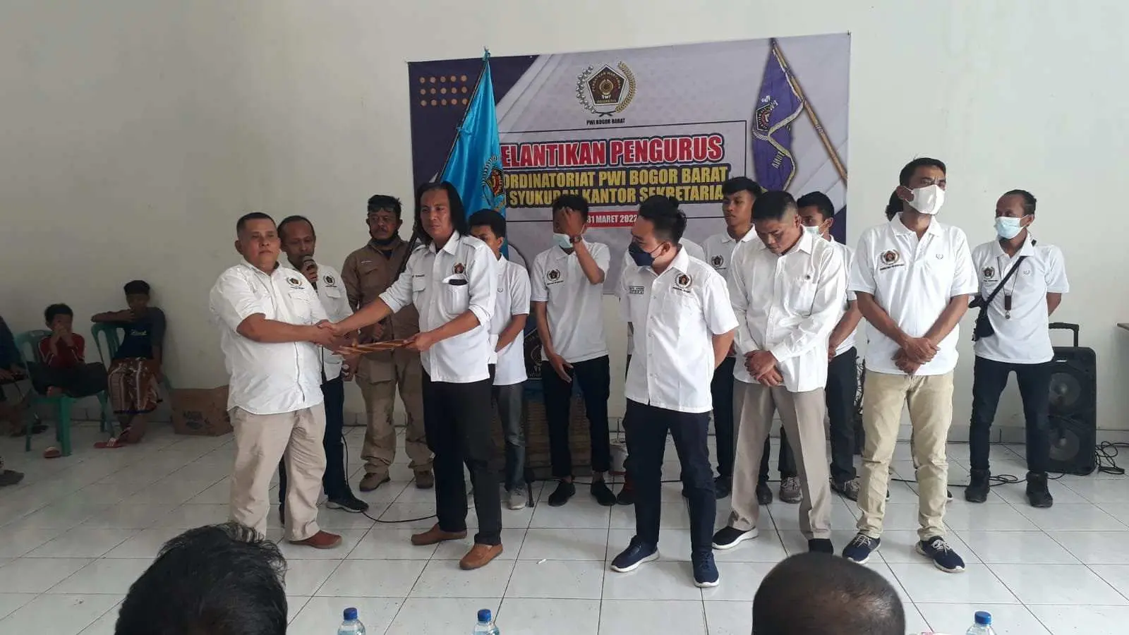 Ketua PWI Kabupaten Bogor Lantik Pengurus Sekretariat Wilayah II PWI Bogor Barat