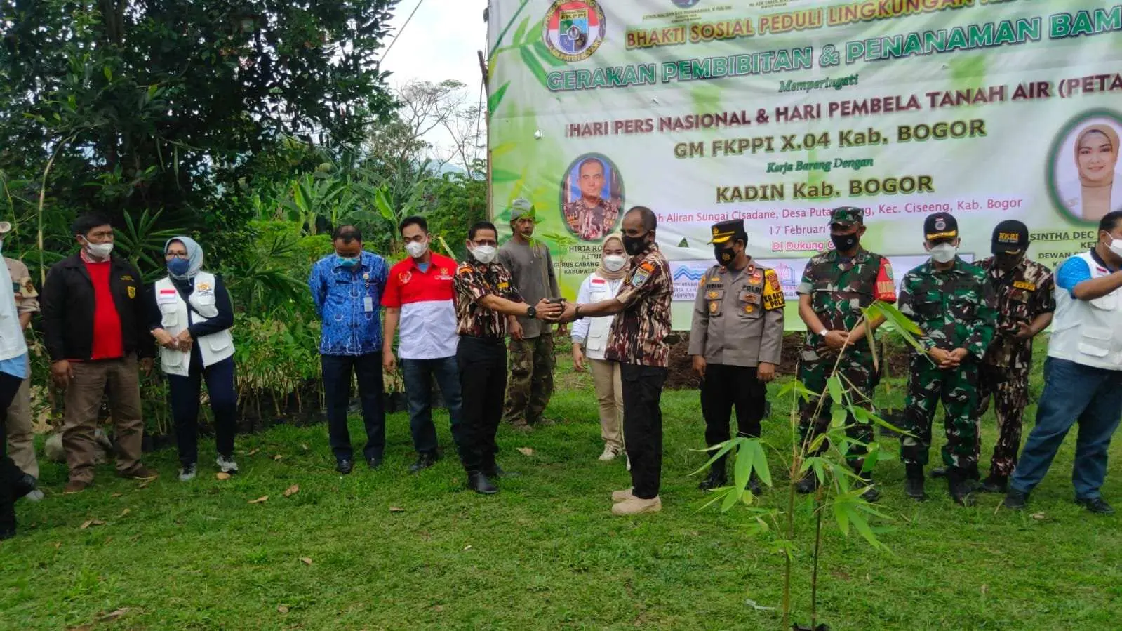 Peringati HPN dan PETA, GM FKPPI Tanam Pohon Bambu di DAS Cisadane