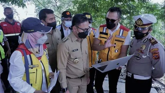 Kementerian PUPR Segera Bangun Jalan Sholeh Iskandar Yang Amblas