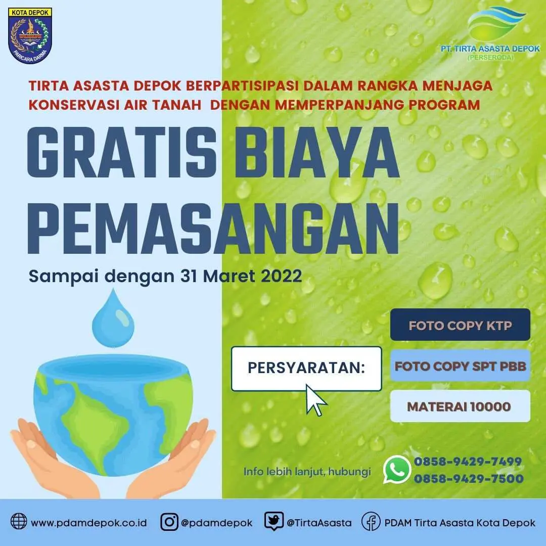 Ini Kata Warga Depok Terkait Program Pemasangan Gratis PDAM