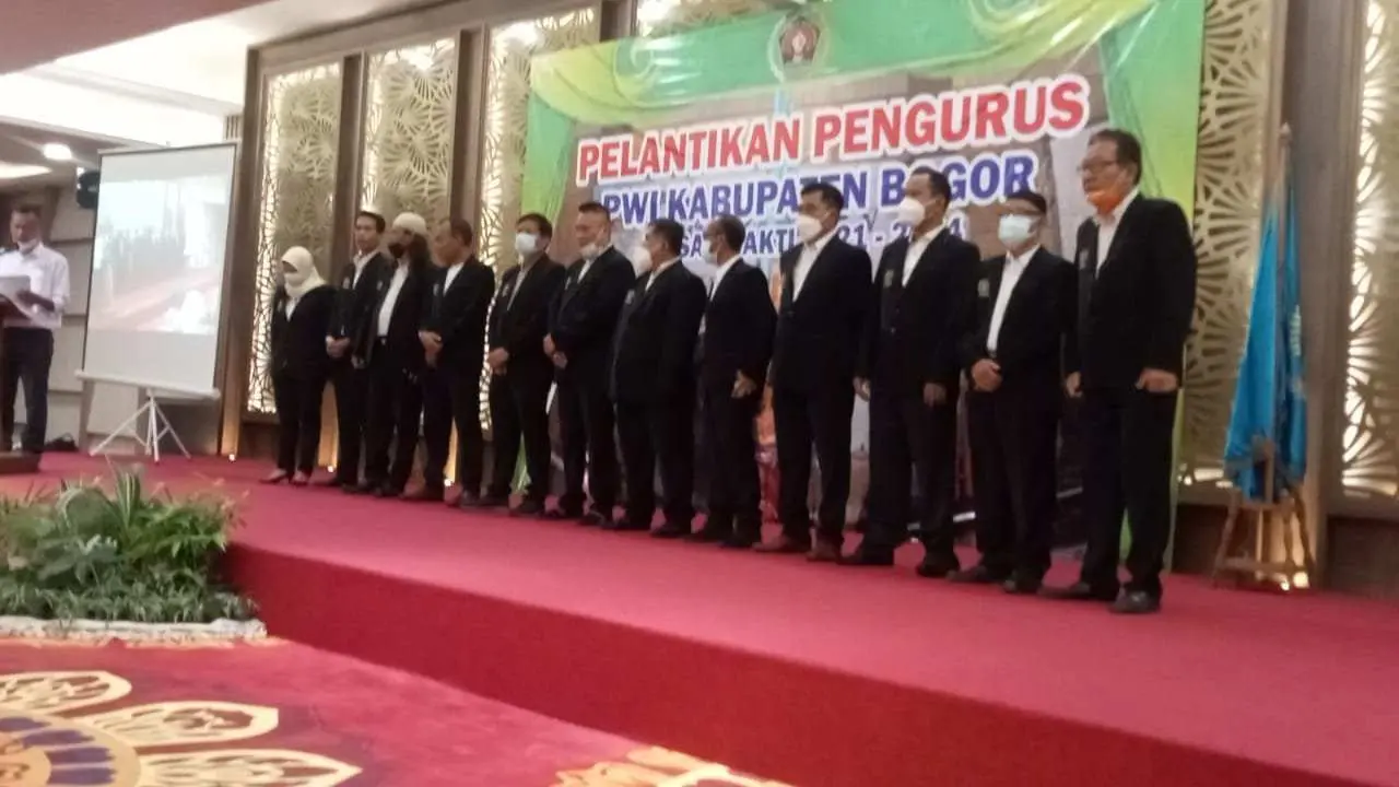 Kepengurusan PWI Kabupaten Bogor Resmi Dikukuhkan